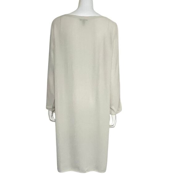 Eileen Fisher Womens Silk Long Sleeve Tunic Dress Size Medium - Picture 3 of 13